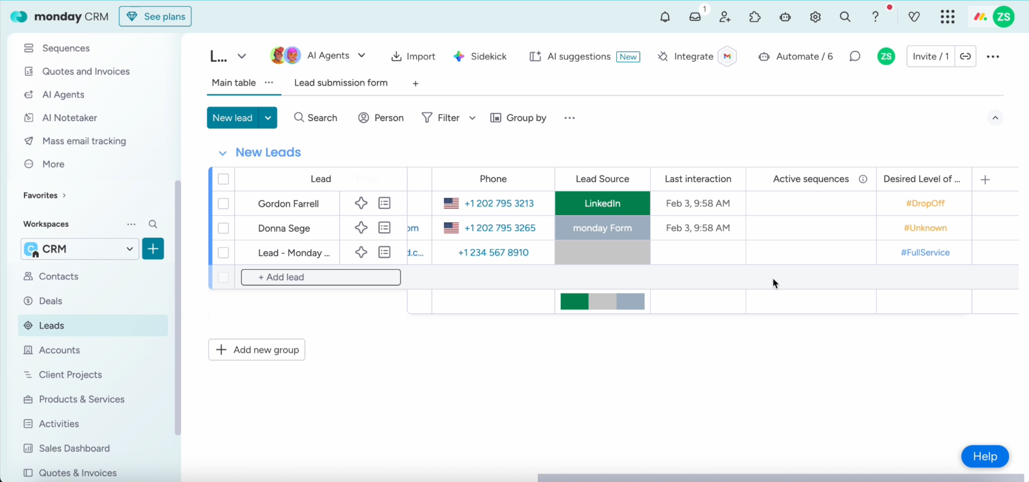 How to Connect Chad to Monday.com for Automatic Lead Sync — Chad